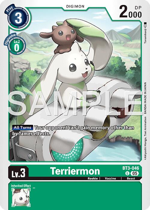 Terriermon [BT3-046] (Foil Reprint) [Advanced Booster Digimon Generation] | Shuffle n Cut Hobbies & Games