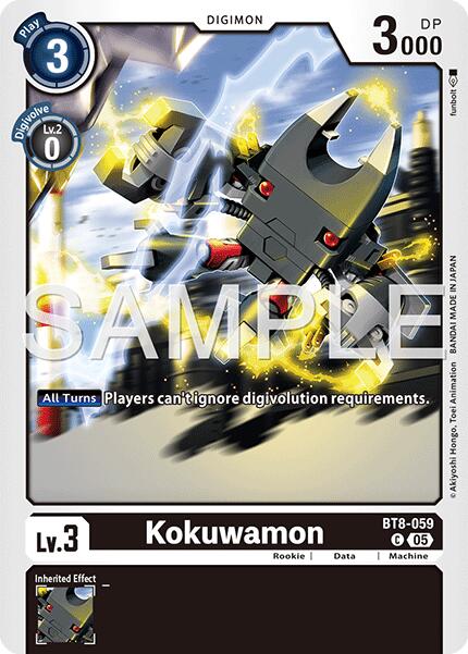 Kokuwamon [BT8-059] (Foil Reprint) [Advanced Booster Digimon Generation] | Shuffle n Cut Hobbies & Games