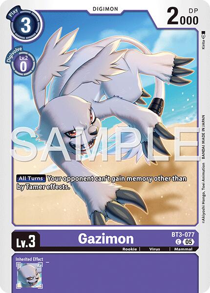 Gazimon [BT3-077] (Foil Reprint) [Advanced Booster Digimon Generation] | Shuffle n Cut Hobbies & Games