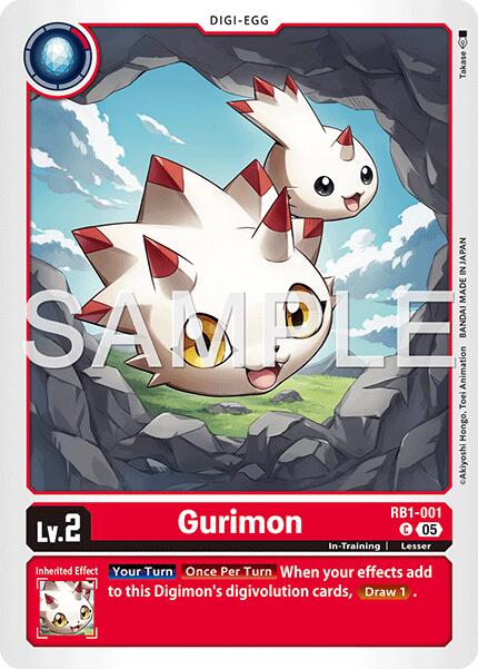 Gurimon [RB1-001] (Reprint) [Advanced Booster Digimon Generation] | Shuffle n Cut Hobbies & Games
