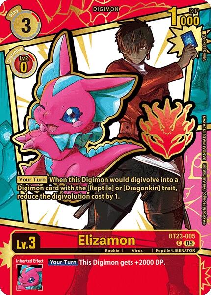 Elizamon [BT23-005] (Rare Pull) [Dawn of Liberator] | Shuffle n Cut Hobbies & Games