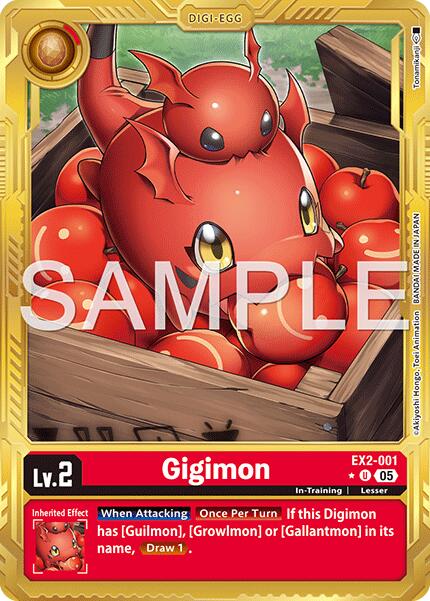Gigimon [EX2-001] (Gold Border) [Advanced Booster Digimon Generation] | Shuffle n Cut Hobbies & Games
