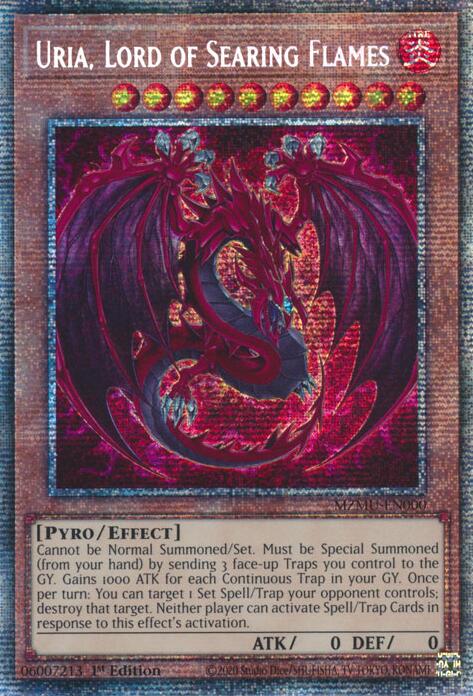 Uria, Lord of Searing Flames (Starlight Rare) [MZMU-EN000] Starlight Rare | Shuffle n Cut Hobbies & Games