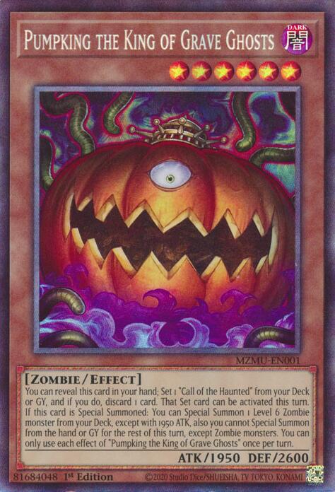 Pumpking the King of Grave Ghosts (Collector's Rare) [MZMU-EN001] Collector's Rare | Shuffle n Cut Hobbies & Games