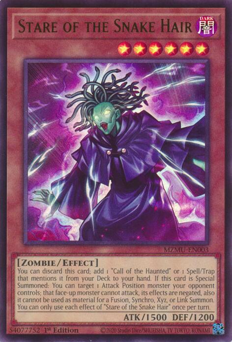 Stare of the Snake Hair [MZMU-EN003] Ultra Rare | Shuffle n Cut Hobbies & Games