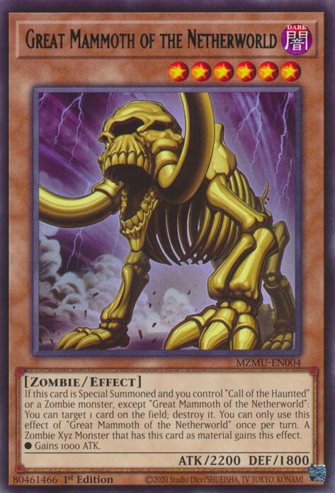 Great Mammoth of the Netherworld [MZMU-EN004] Rare | Shuffle n Cut Hobbies & Games
