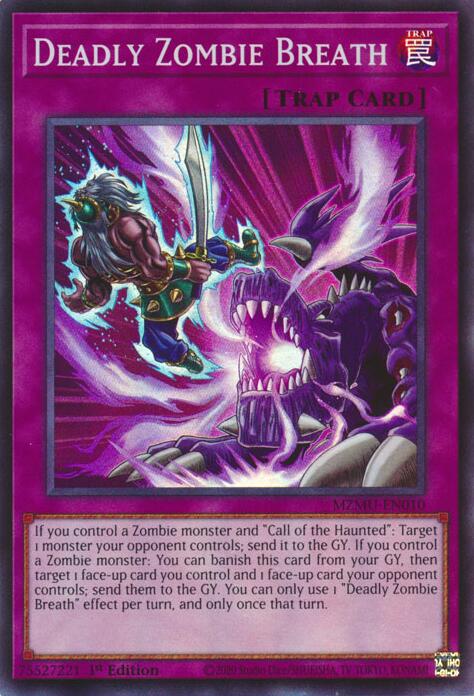 Deadly Zombie Breath [MZMU-EN010] Super Rare | Shuffle n Cut Hobbies & Games
