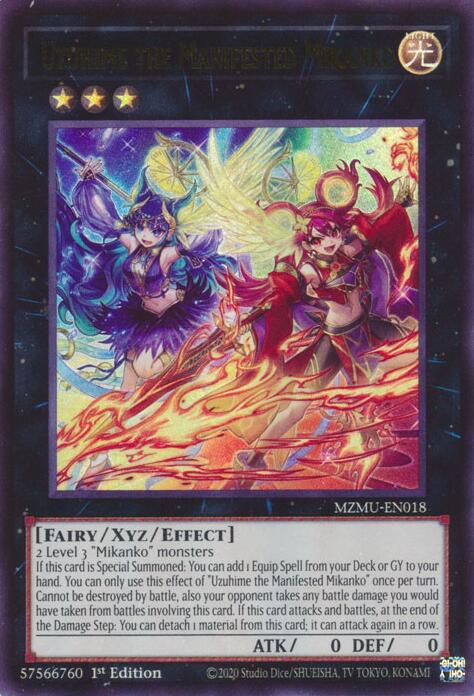 Uzuhime the Manifested Mikanko [MZMU-EN018] Ultra Rare | Shuffle n Cut Hobbies & Games