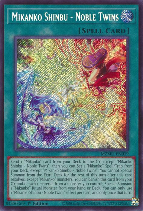 Mikanko Shinbu - Noble Twins [MZMU-EN019] Secret Rare | Shuffle n Cut Hobbies & Games