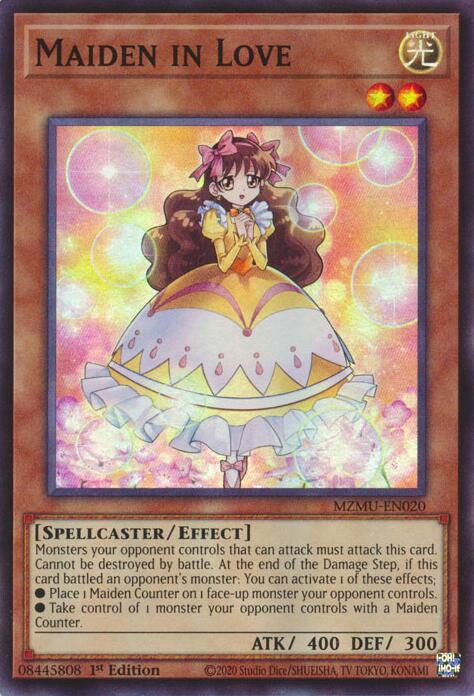 Maiden in Love [MZMU-EN020] Super Rare | Shuffle n Cut Hobbies & Games