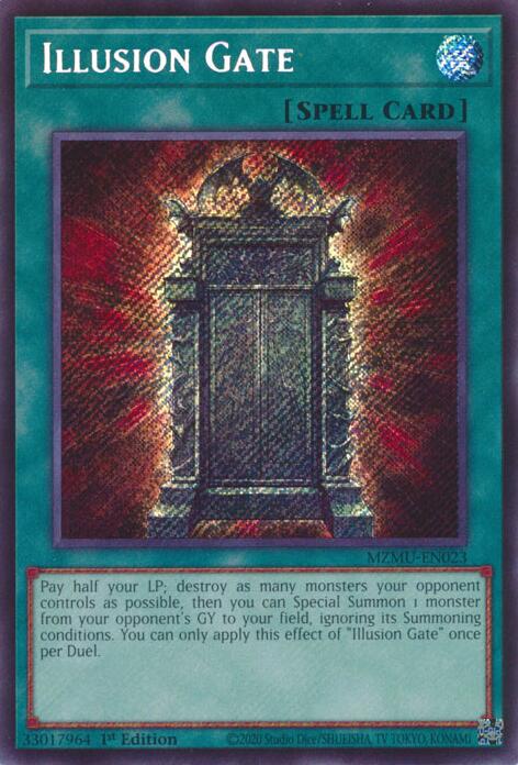Illusion Gate [MZMU-EN023] Secret Rare | Shuffle n Cut Hobbies & Games