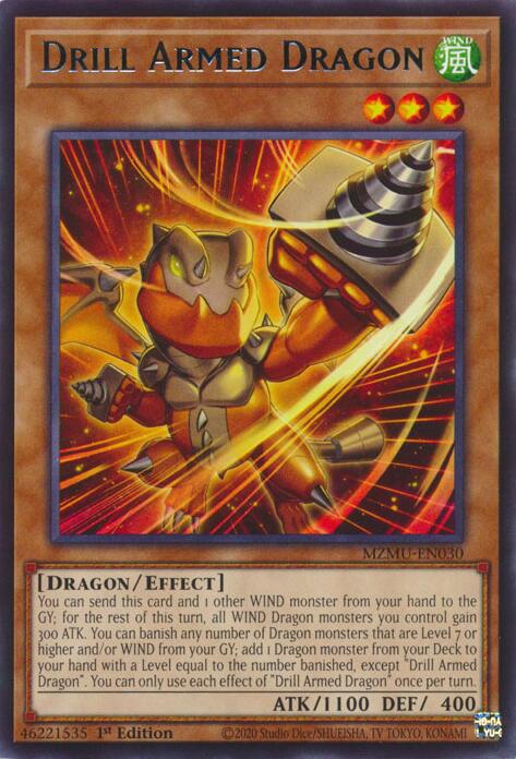 Drill Armed Dragon [MZMU-EN030] Rare | Shuffle n Cut Hobbies & Games