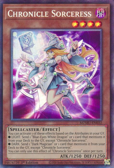 Chronicle Sorceress (Collector's Rare) [MZMU-EN032] Collector's Rare | Shuffle n Cut Hobbies & Games