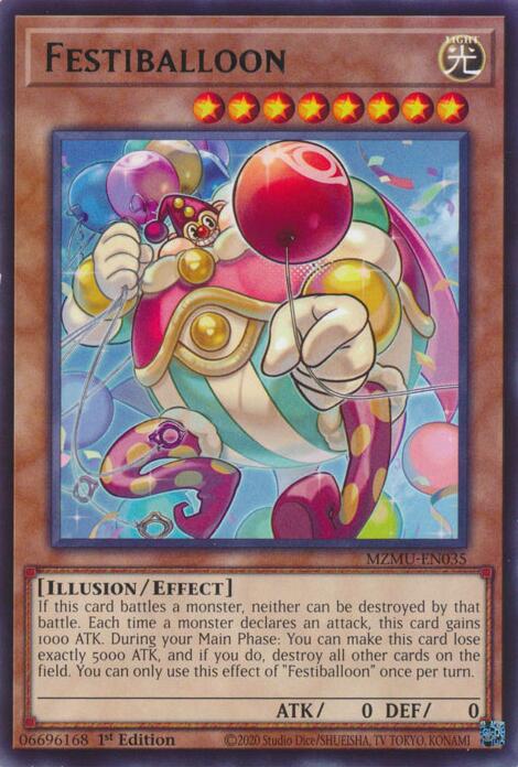 Festiballoon [MZMU-EN035] Rare | Shuffle n Cut Hobbies & Games