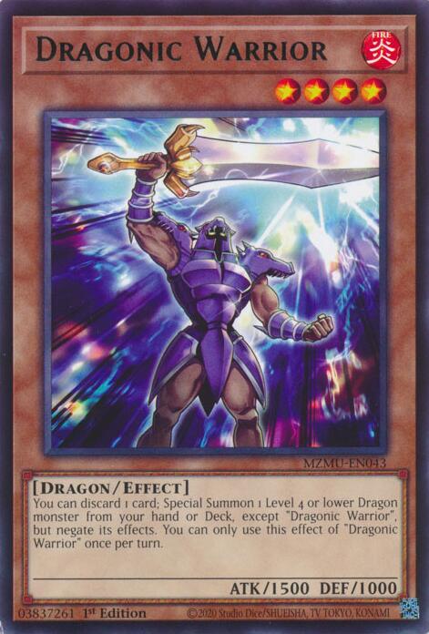 Dragonic Warrior [MZMU-EN043] Rare | Shuffle n Cut Hobbies & Games