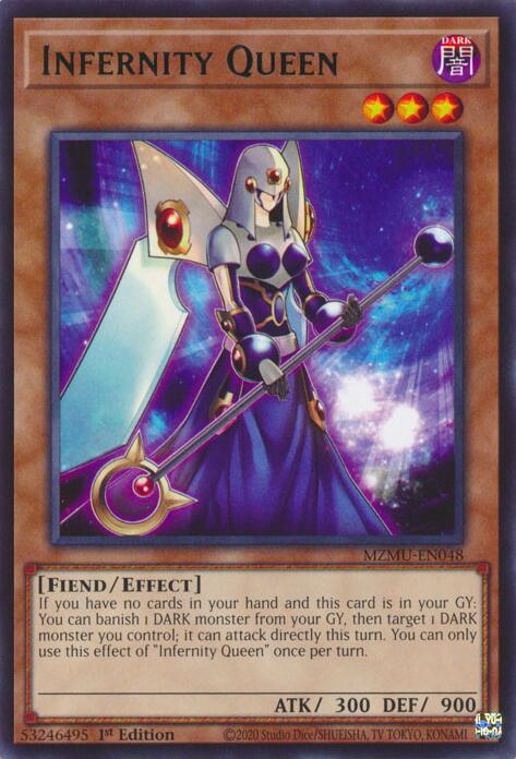 Infernity Queen [MZMU-EN048] Rare | Shuffle n Cut Hobbies & Games