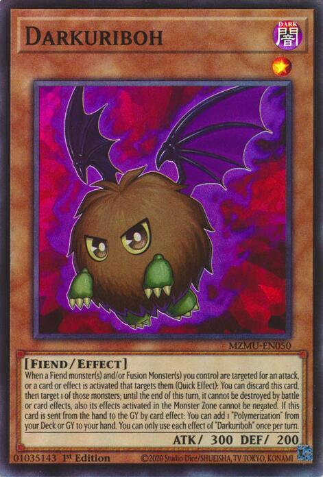 Darkuriboh [MZMU-EN050] Super Rare | Shuffle n Cut Hobbies & Games