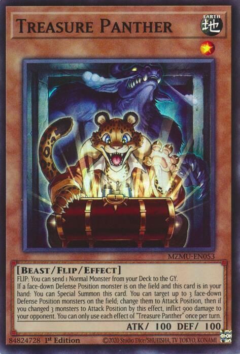 Treasure Panther [MZMU-EN053] Super Rare | Shuffle n Cut Hobbies & Games
