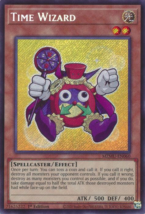 Time Wizard [MZMU-EN060] Secret Rare | Shuffle n Cut Hobbies & Games