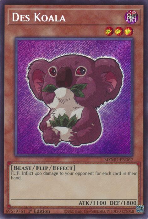 Des Koala [MZMU-EN062] Secret Rare | Shuffle n Cut Hobbies & Games