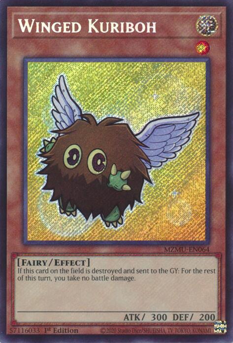 Winged Kuriboh [MZMU-EN064] Secret Rare | Shuffle n Cut Hobbies & Games