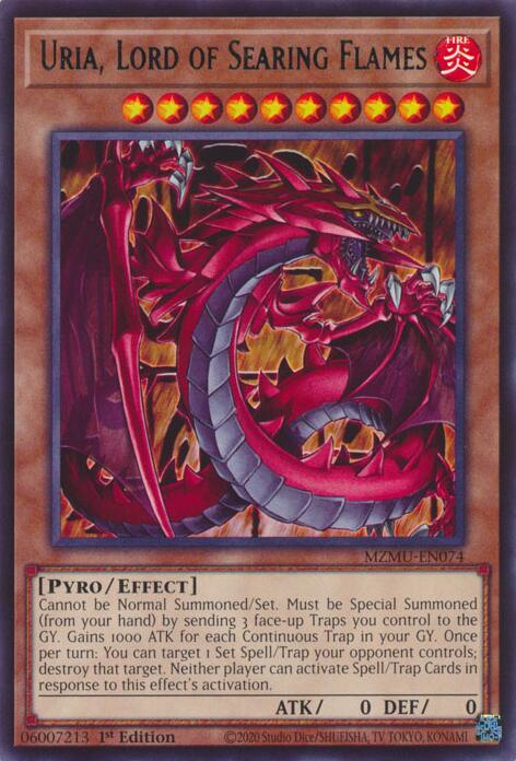 Uria, Lord of Searing Flames [MZMU-EN074] Rare | Shuffle n Cut Hobbies & Games