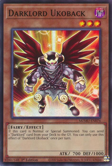 Darklord Ukoback [MZMU-EN076] Super Rare | Shuffle n Cut Hobbies & Games