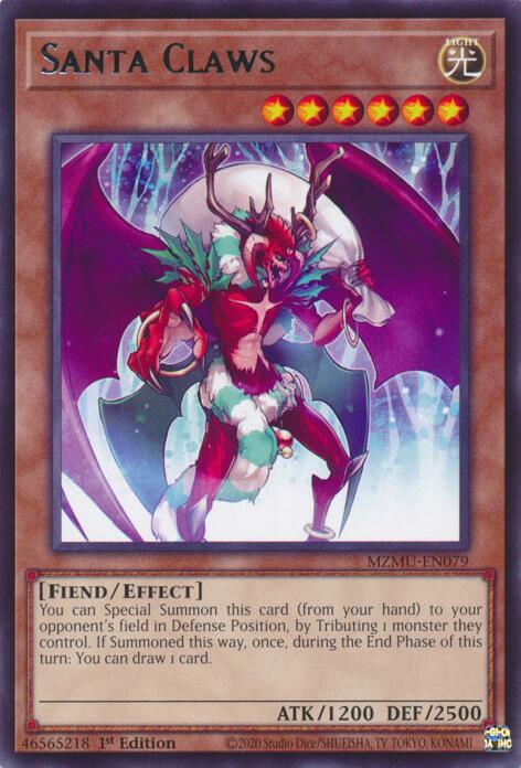Santa Claws [MZMU-EN079] Rare | Shuffle n Cut Hobbies & Games