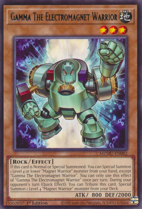 Gamma The Electromagnet Warrior [MZMU-EN082] Rare | Shuffle n Cut Hobbies & Games