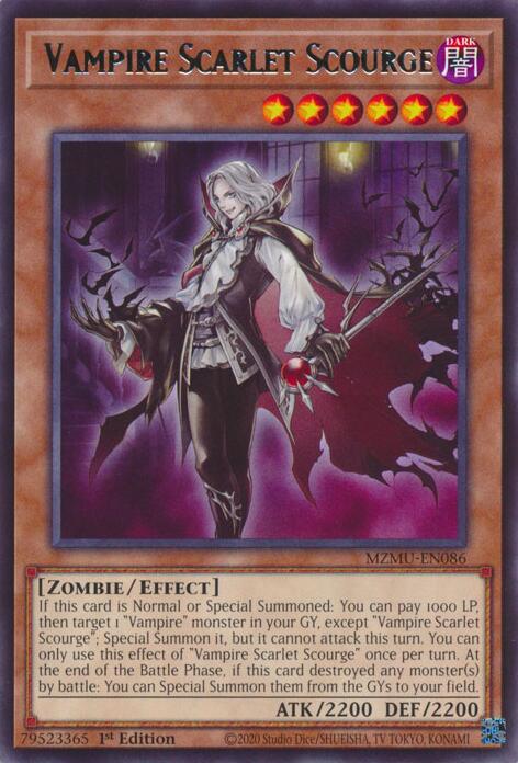 Vampire Scarlet Scourge [MZMU-EN086] Rare | Shuffle n Cut Hobbies & Games
