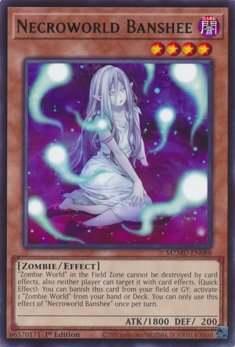 Necroworld Banshee [MZMU-EN088] Rare | Shuffle n Cut Hobbies & Games