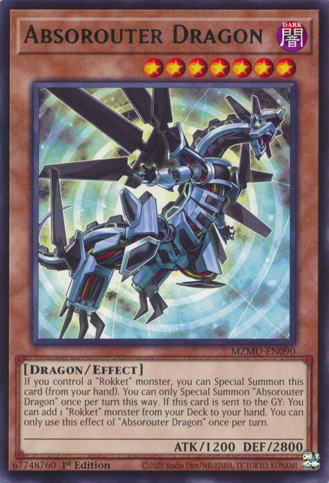 Absorouter Dragon [MZMU-EN090] Rare | Shuffle n Cut Hobbies & Games