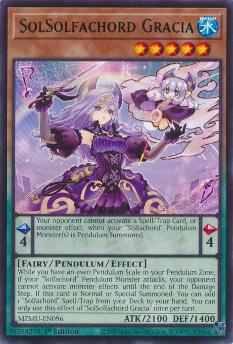 SolSolfachord Gracia [MZMU-EN096] Rare | Shuffle n Cut Hobbies & Games