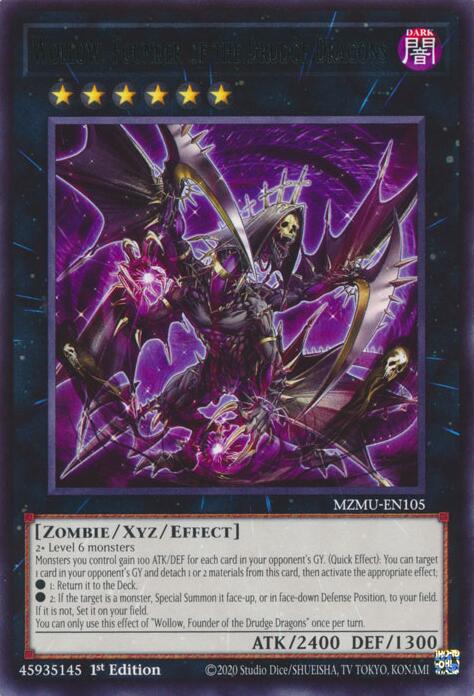 Wollow, Founder of the Drudge Dragons [MZMU-EN105] Rare | Shuffle n Cut Hobbies & Games