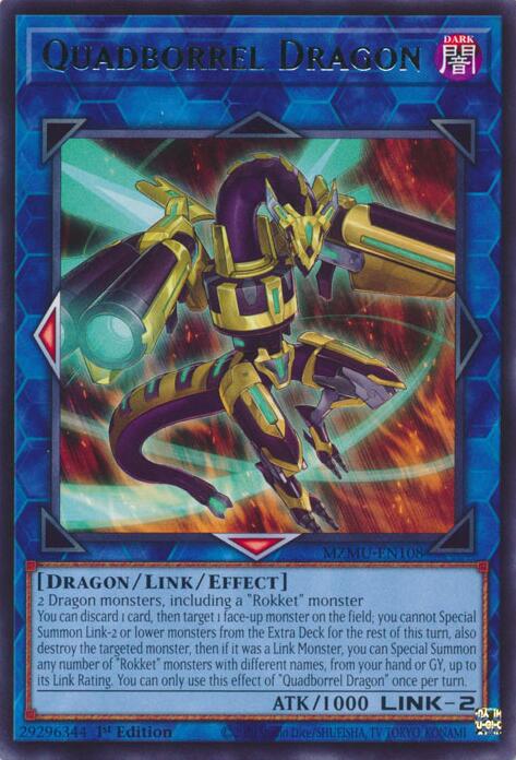 Quadborrel Dragon [MZMU-EN108] Rare | Shuffle n Cut Hobbies & Games