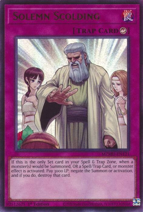 Solemn Scolding [MZMU-EN121] Ultra Rare | Shuffle n Cut Hobbies & Games