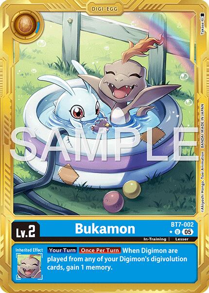 Bukamon [BT7-002] (Gold Border) [Advanced Booster Digimon Generation] | Shuffle n Cut Hobbies & Games