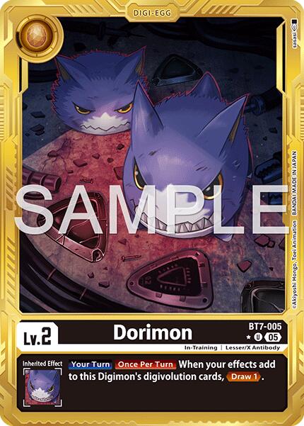 Dorimon [BT7-005] (Gold Border) [Advanced Booster Digimon Generation] | Shuffle n Cut Hobbies & Games
