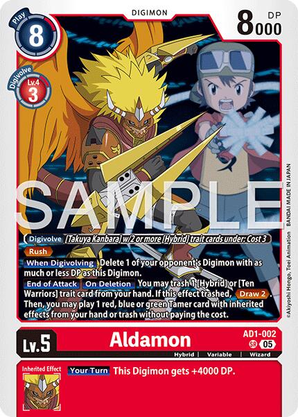 Aldamon [AD1-002] [Advanced Booster Digimon Generation] | Shuffle n Cut Hobbies & Games