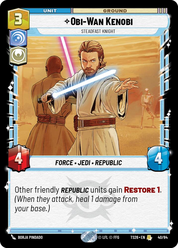 Obi-Wan Kenobi - Steadfast Knight (40/84) (40/84) [Twin Suns] | Shuffle n Cut Hobbies & Games