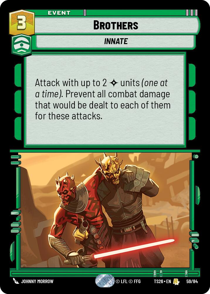 Brothers (59/64) (59/64) [Twin Suns] | Shuffle n Cut Hobbies & Games