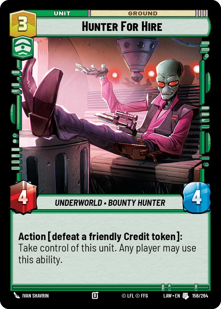 Hunter for Hire (156/264) (156/264) [A Lawless Time] | Shuffle n Cut Hobbies & Games
