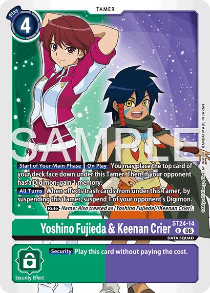 Yoshino Fujieda & Keenan Crier [ST24-14] [Starter Deck: Data Squad] | Shuffle n Cut Hobbies & Games