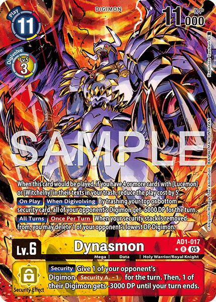Dynasmon [AD1-017] (Alternate Art) [Advanced Booster Digimon Generation] | Shuffle n Cut Hobbies & Games