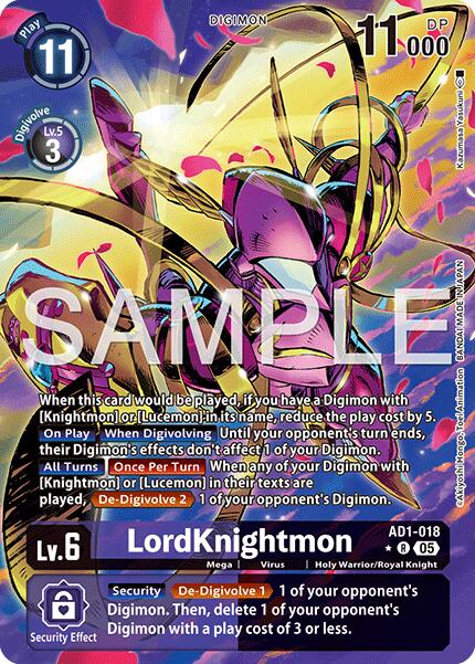 LordKnightmon [AD1-018] (Alternate Art) [Advanced Booster Digimon Generation] | Shuffle n Cut Hobbies & Games