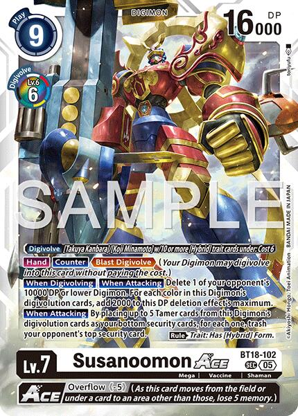 Susanoomon ACE [BT18-102] (Reprint) [Advanced Booster Digimon Generation] | Shuffle n Cut Hobbies & Games