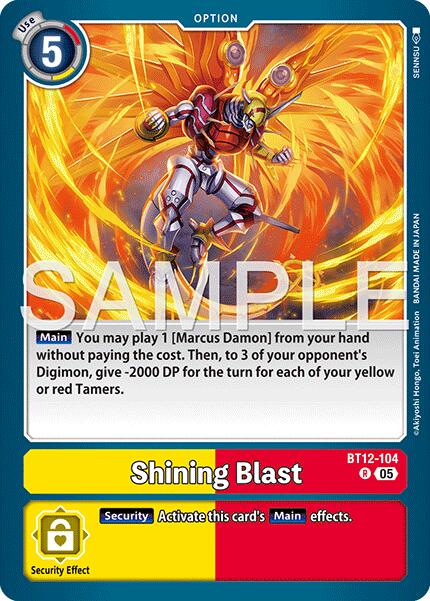 Shining Blast [BT12-104] (Reprint) [Advanced Booster Digimon Generation] | Shuffle n Cut Hobbies & Games
