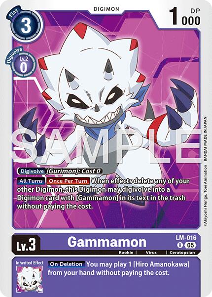 Gammamon [LM-016] [Advanced Booster Digimon Generation] | Shuffle n Cut Hobbies & Games