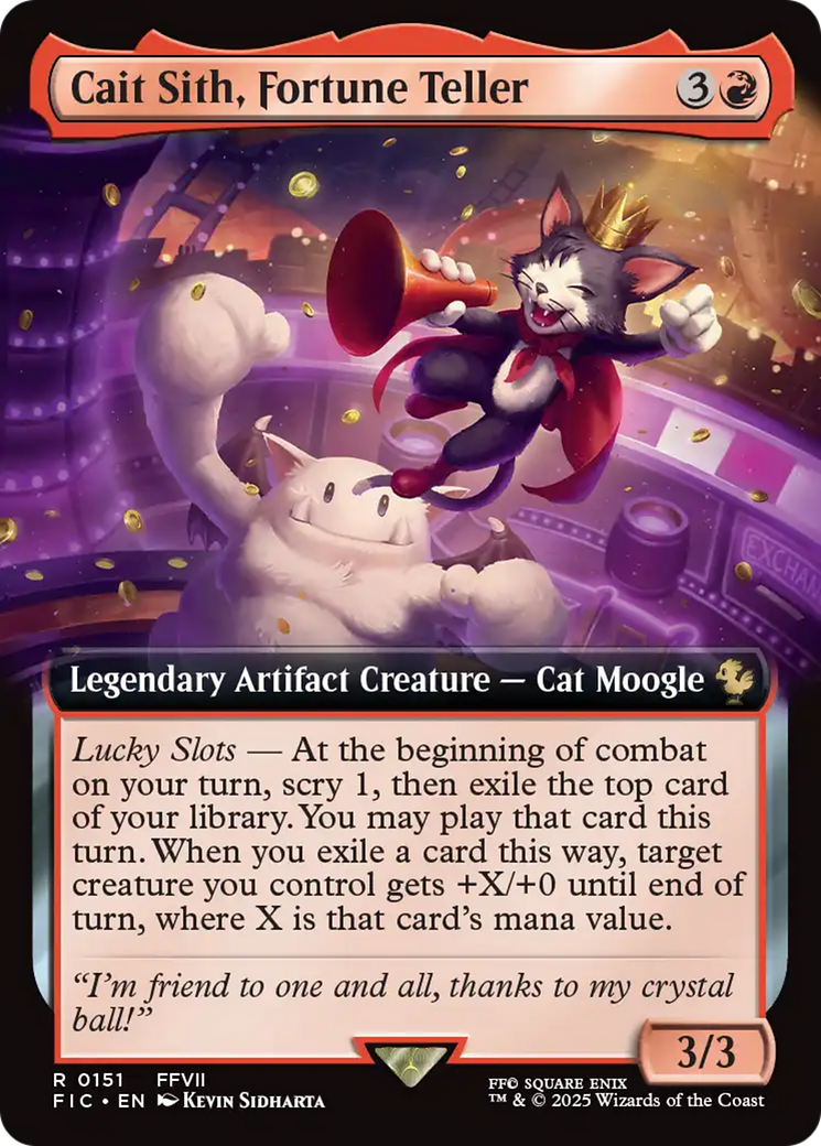 Cait Sith, Fortune Teller (Extended Art) [FINAL FANTASY Commander] | Shuffle n Cut Hobbies & Games