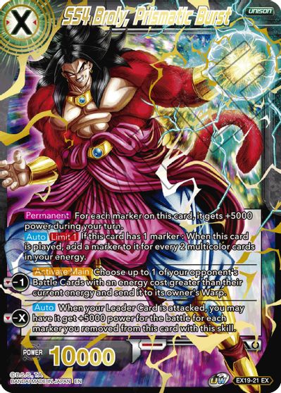 SS4 Broly, Prismatic Burst (EX19-21) [Special Anniversary Set 2021] | Shuffle n Cut Hobbies & Games